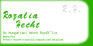 rozalia hecht business card